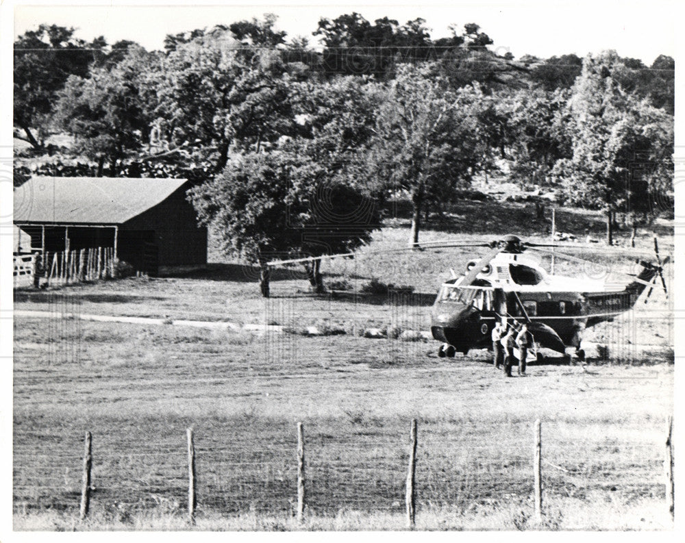 Press Photo helicopter Scharnhorst Ranch Sandy - Historic Images