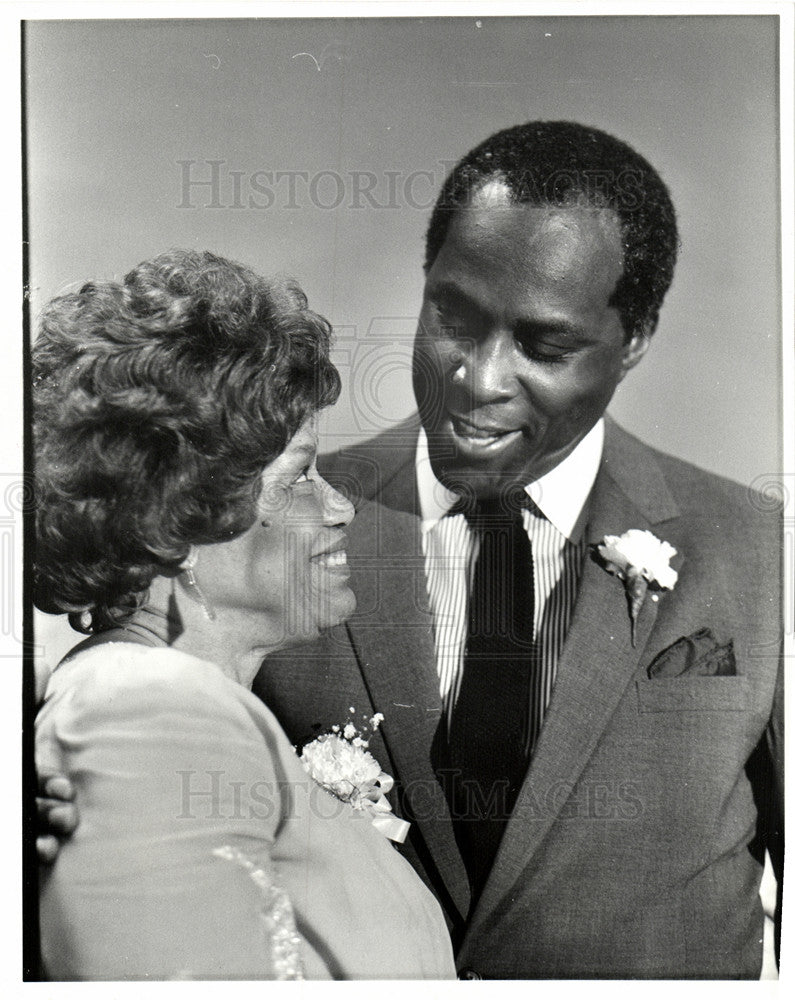 1984 Press Photo Vernon Jordan lawyer social Atlanta - Historic Images