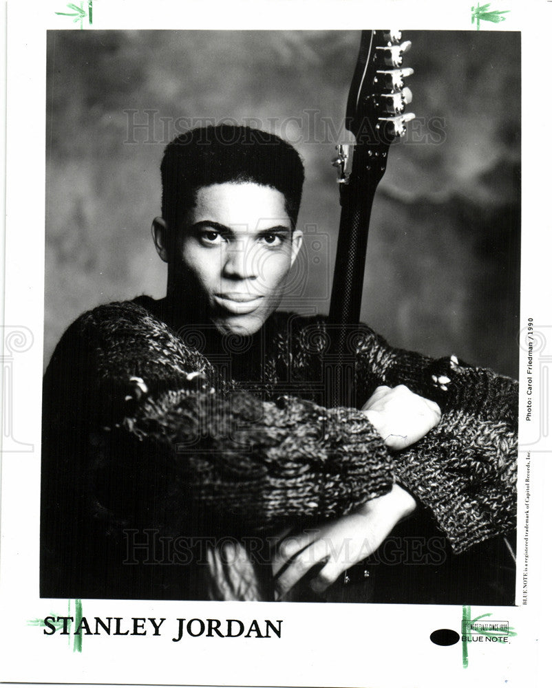 1991 Press Photo Stanley Jordan American guitarist. - Historic Images