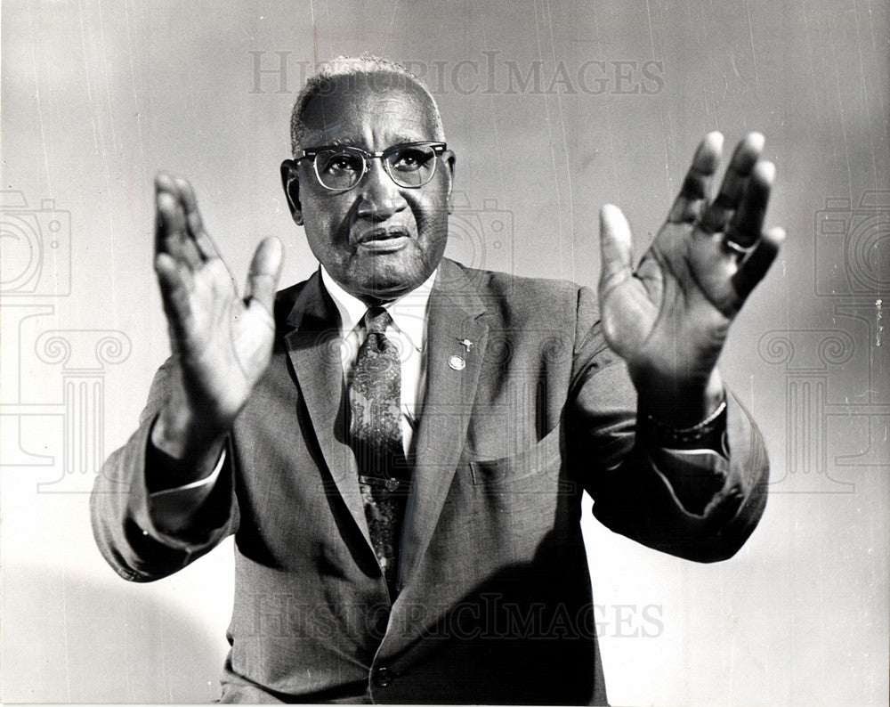1966 Press Photo reverand David Morris Jordan, racial - Historic Images