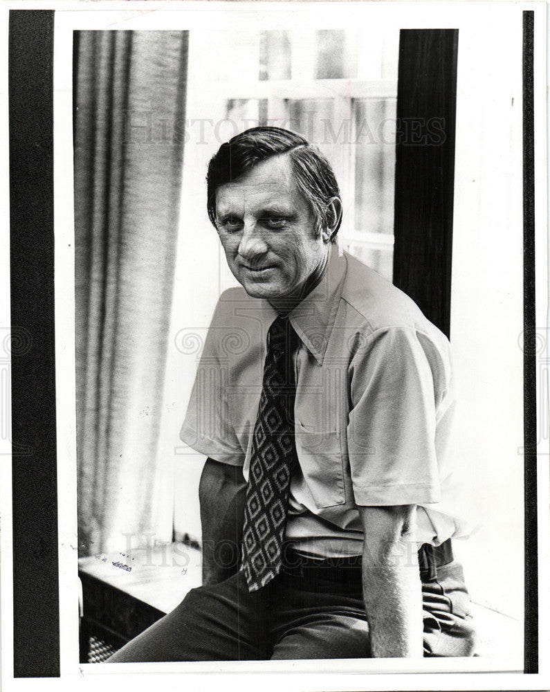 1977 Press Photo Frank Juranko Albion College - Historic Images