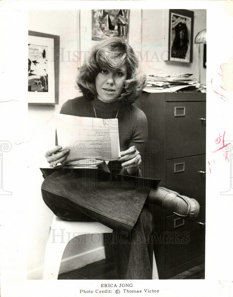 1978 Press Photo Erica Jong Serinissisms Venice - Historic Images