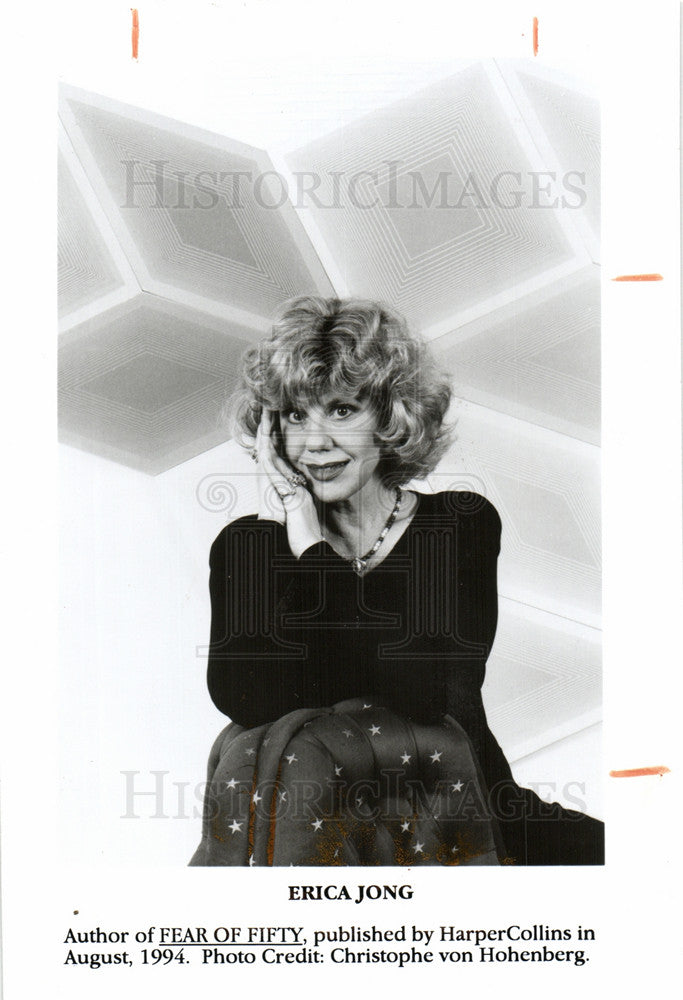 1994 Press Photo Erica Jong     "Fear of flying." - Historic Images