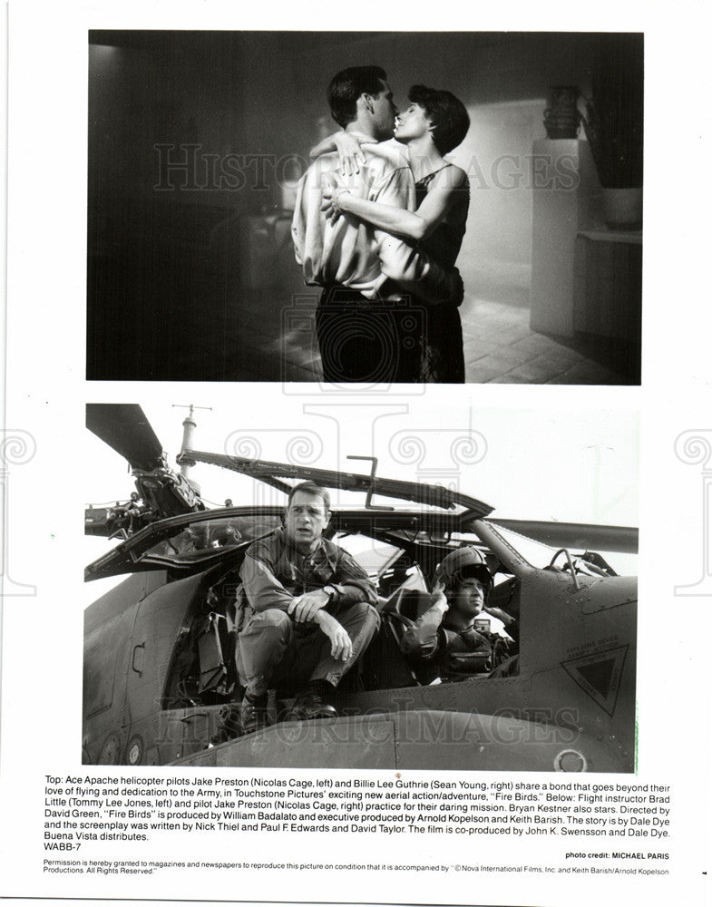 1990 Press Photo Tommy Lee Jones American actor. - Historic Images
