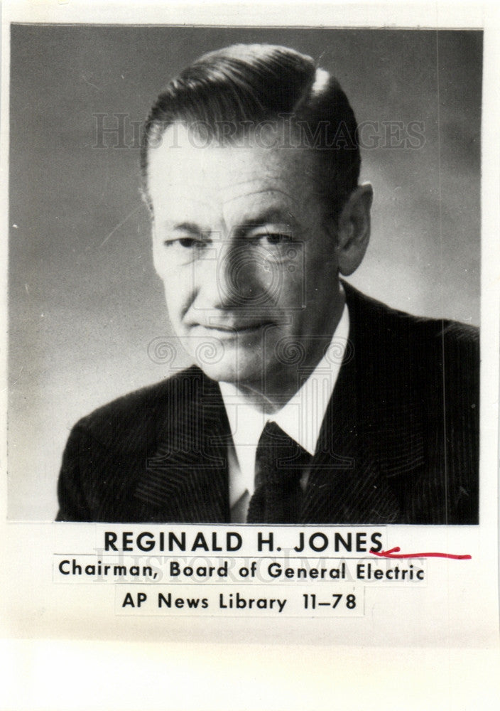 1978 Press Photo Reginald Jones General Electric - Historic Images