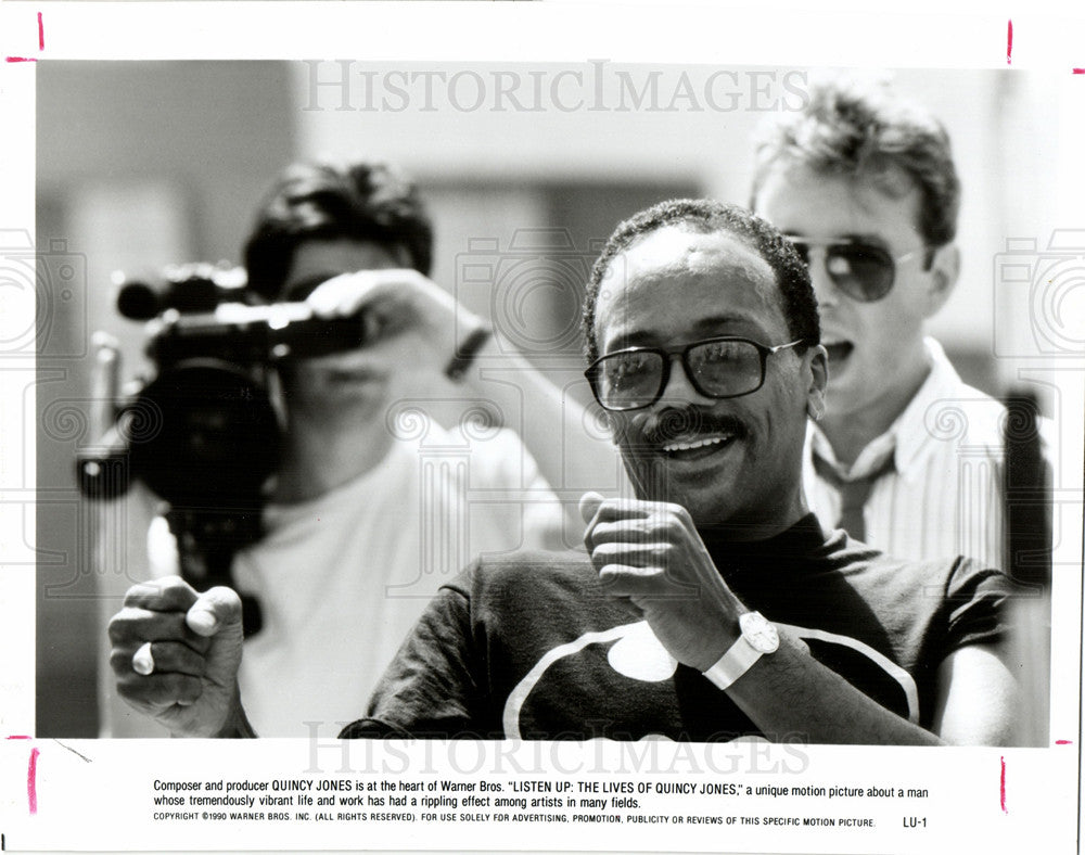 1990 Press Photo Quincy Jones composer producer music - Historic Images