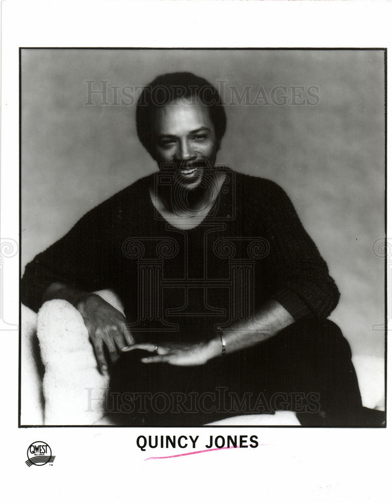 1987 Press Photo Quincy Jones - Historic Images