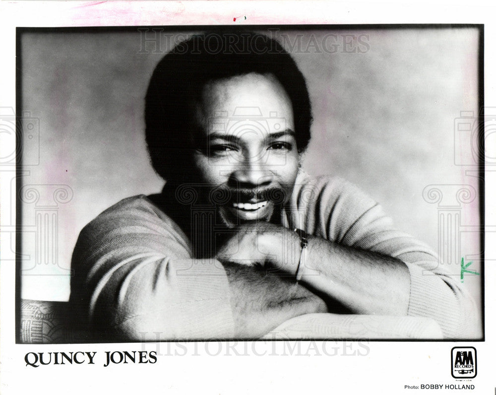 1986 Press Photo Quincy Jones, award, the color purple - Historic Images