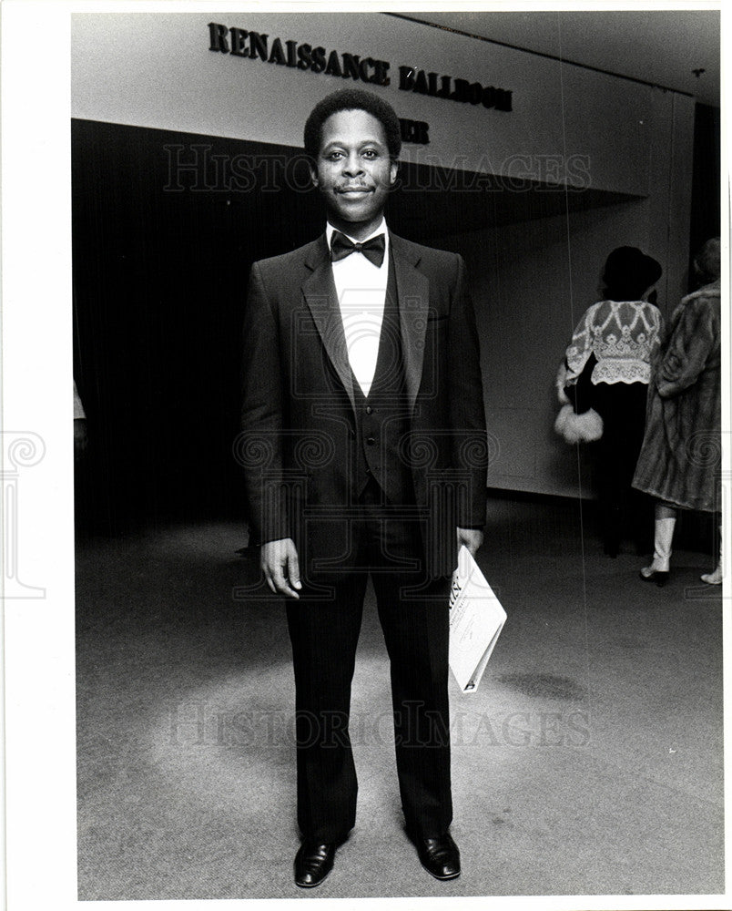 1980 Press Photo Lafayette Jones UP Marketing Johnson - Historic Images