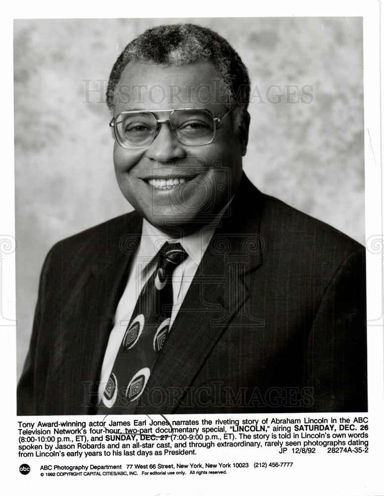 1993 Press Photo James Earl Jones American actor . - Historic Images