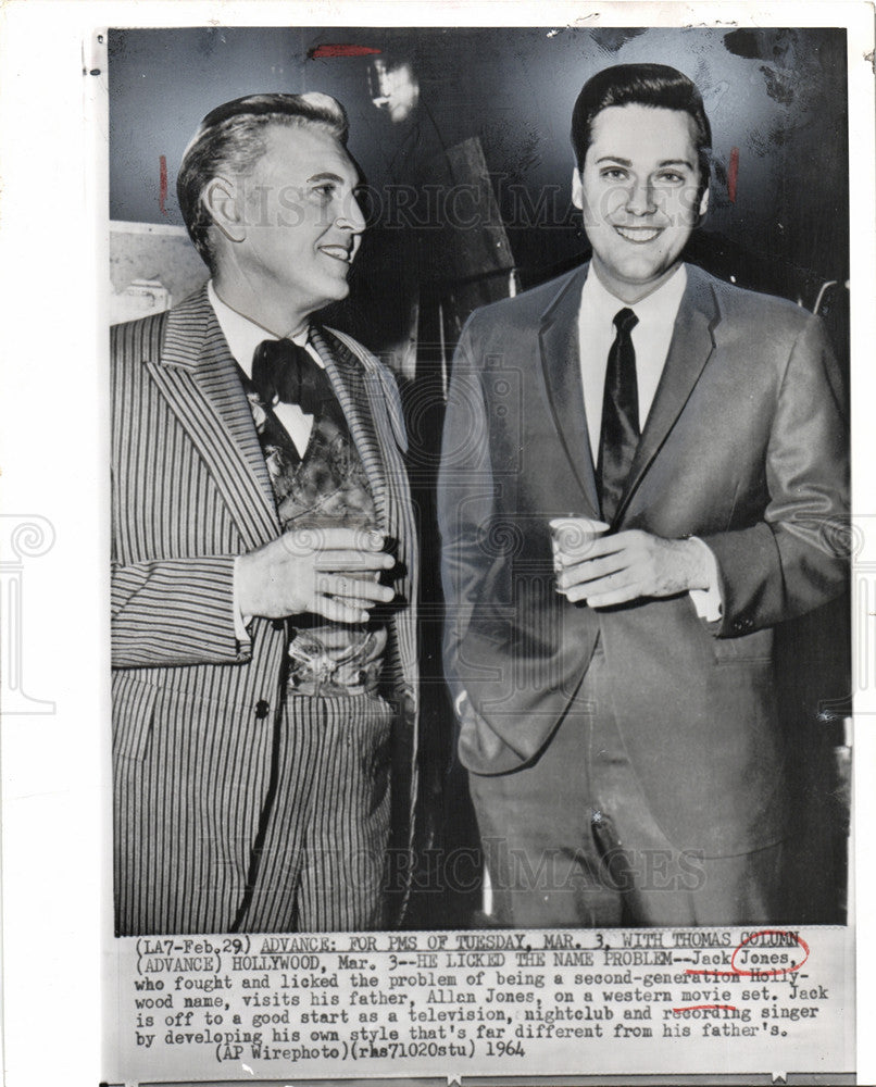 1964 Press Photo Jack Jones American jazz pop singer - Historic Images