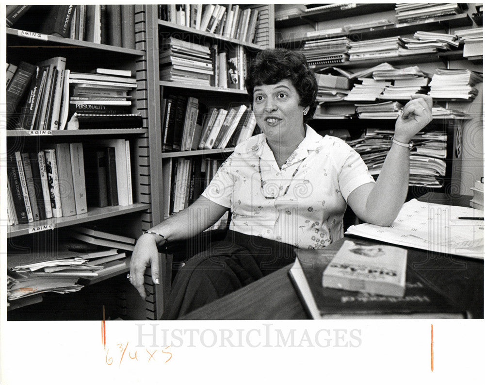 1980 Press Photo Doctor Eva Kahana aging expert WSU - Historic Images