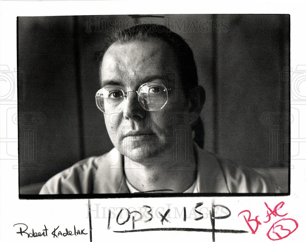 1991 Press Photo police brutality Robert Kadelak Curnow - Historic Images