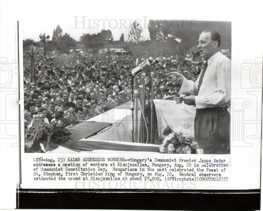 1967 Press Photo Janos Kadar General Secretary - Historic Images