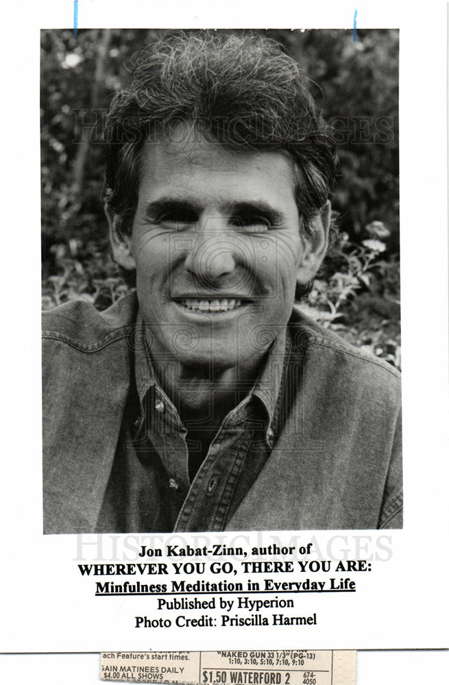 1994 Press Photo Jon Kabat-Zinn Professor - Historic Images