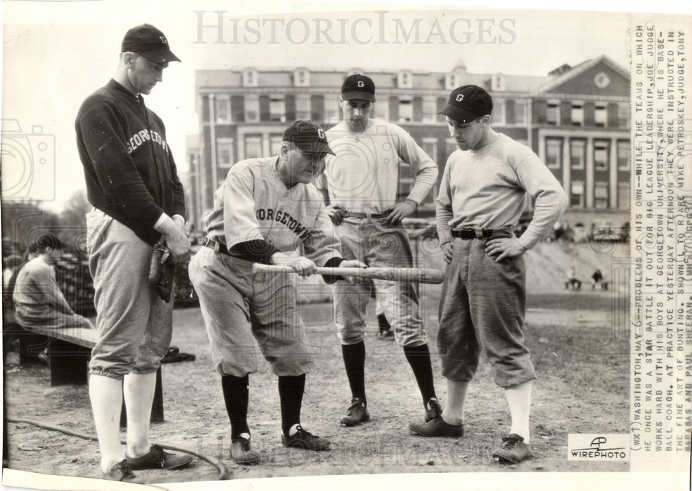 1937 Press Photo Joe Judge Baseball - Historic Images