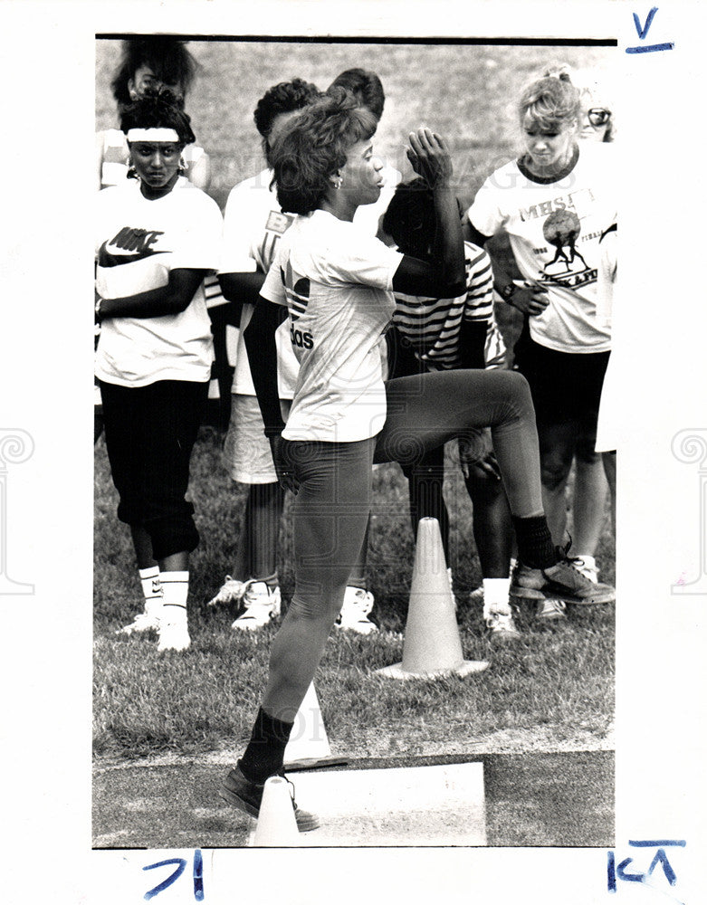 1989 Press Photo Jackie Joyner-Kersee olympic medalist - Historic Images