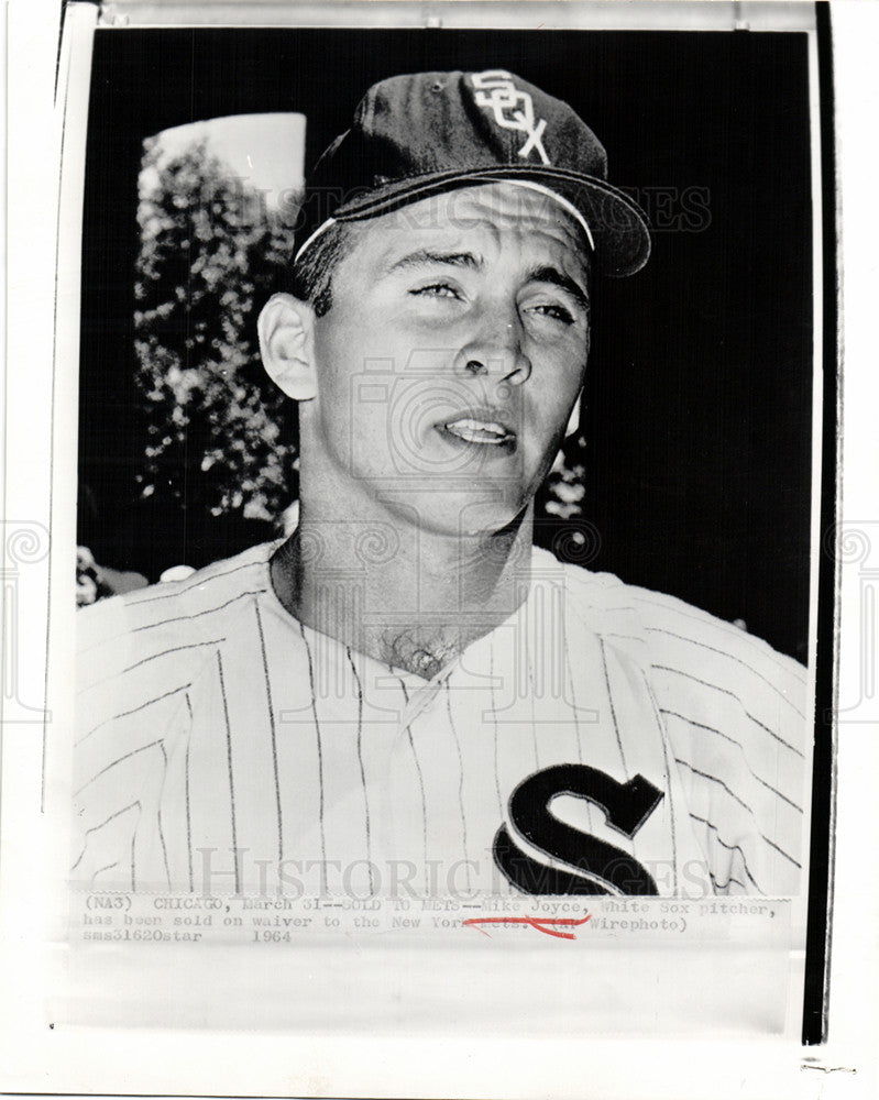 1964 Press Photo Mike Joyce New York Mets - Historic Images