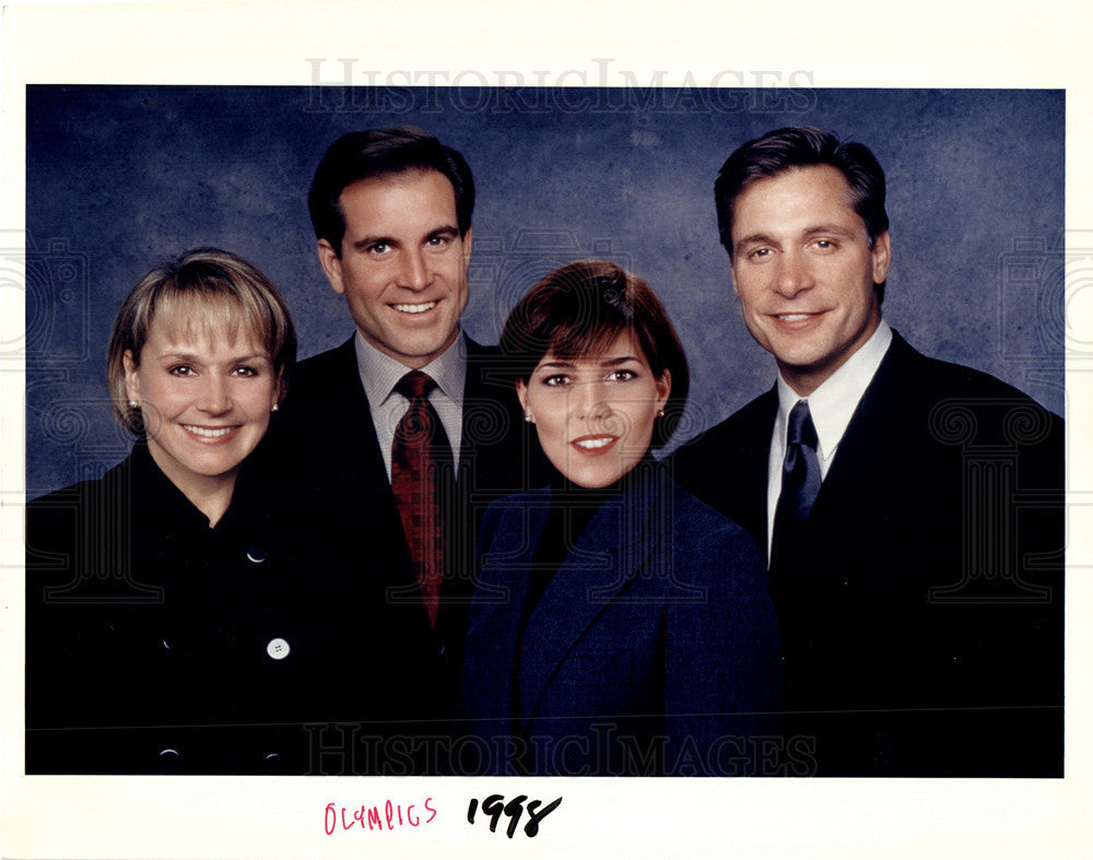 Press Photo Andrea Joyce American sportscaster - Historic Images