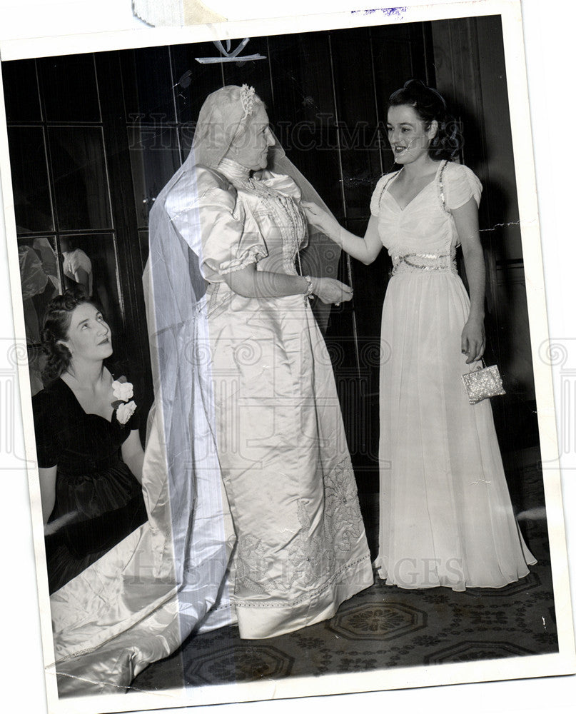 1940 Press Photo wife Henry B Joy Detroit DAR dinner - Historic Images