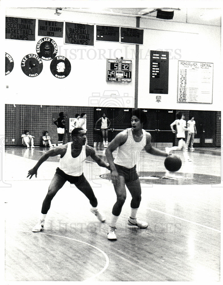 Press Photo Basketball Star Antoine Joubert - Historic Images