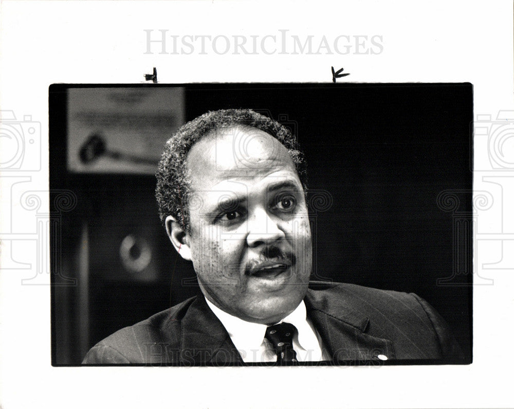 1989 Press Photo James Joseph President Council Nation - Historic Images
