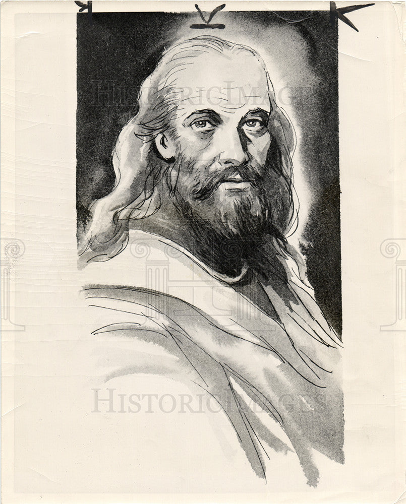1949 Press Photo Joseph biblical character portrait art - Historic Images