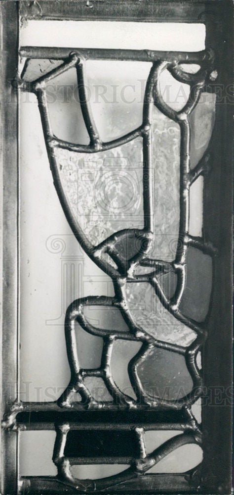 1928 Press Photo Scarab Club Detroit Stained Glass Art - Historic Images