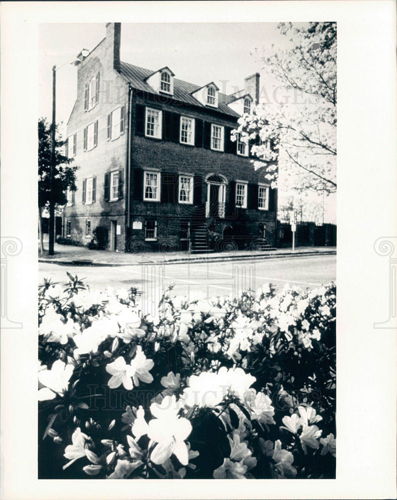 1987 Press Photo Savannah Georgia restoration Davenport - Historic Images