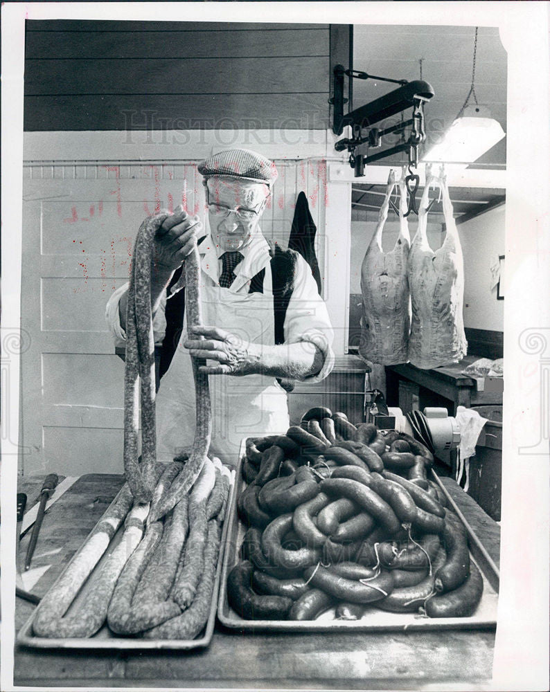 1976 Press Photo sausage food - Historic Images