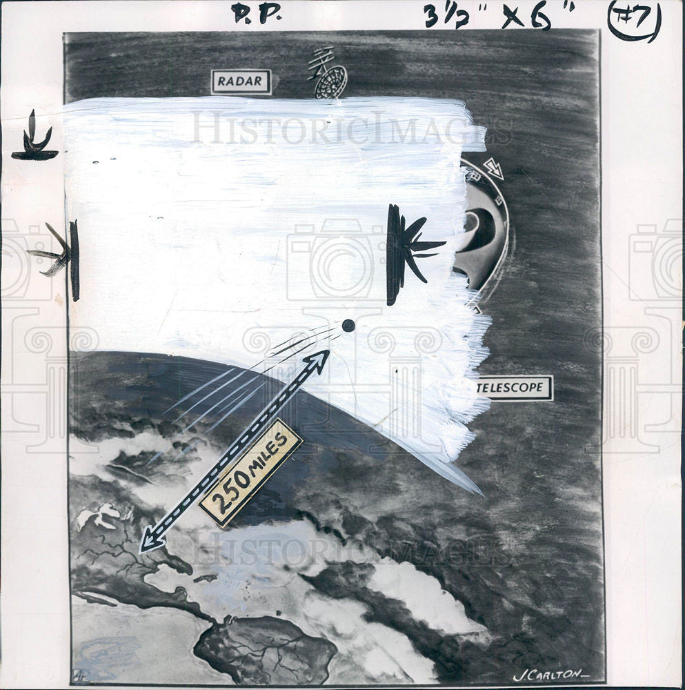 1952 Press Photo Satellite - Historic Images