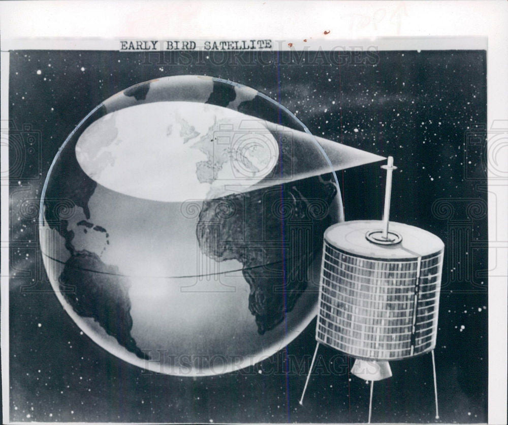 1969 Press Photo EARLY BIRD SATELLITE - Historic Images