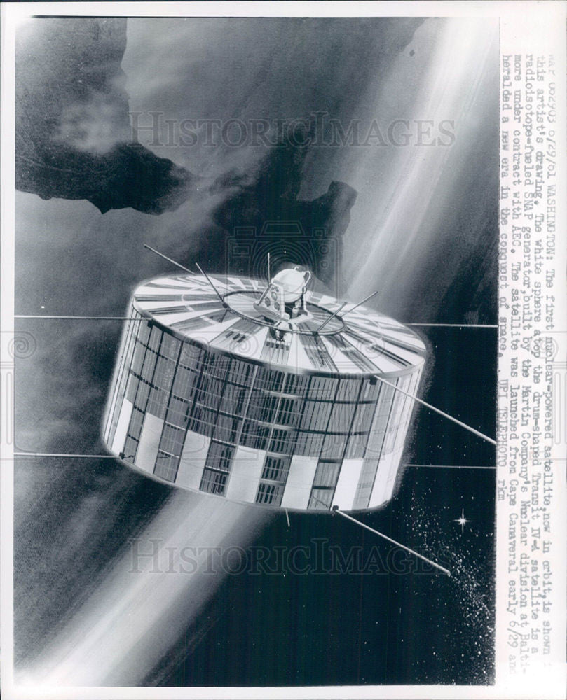 1981 Press Photo Nuclear-Powered Satellite - Historic Images