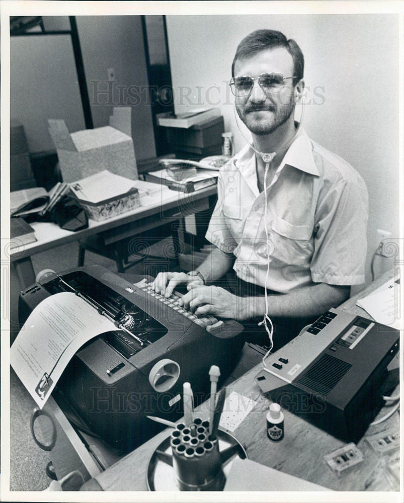 1980 Press Photo Jim Hudson secretary - Historic Images