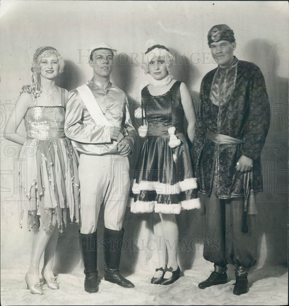 Press Photo Scarab Club Ball Detroit Costumes - Historic Images