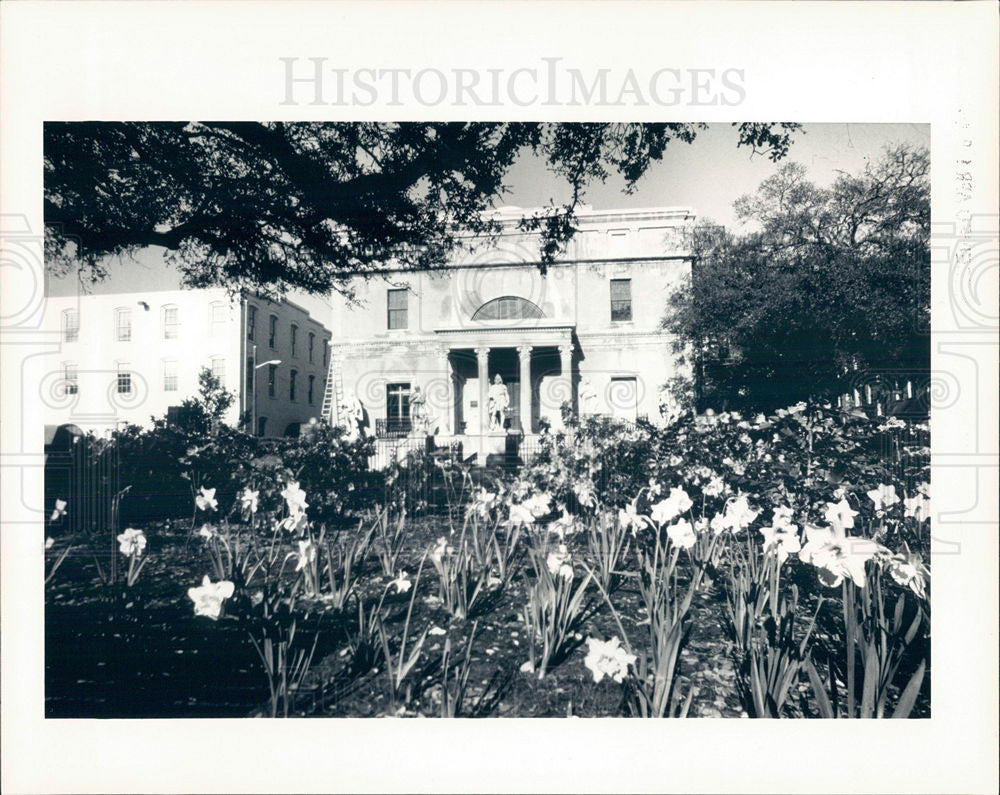 1987 Press Photo Savannah Georgia Architecture Gardens - Historic Images