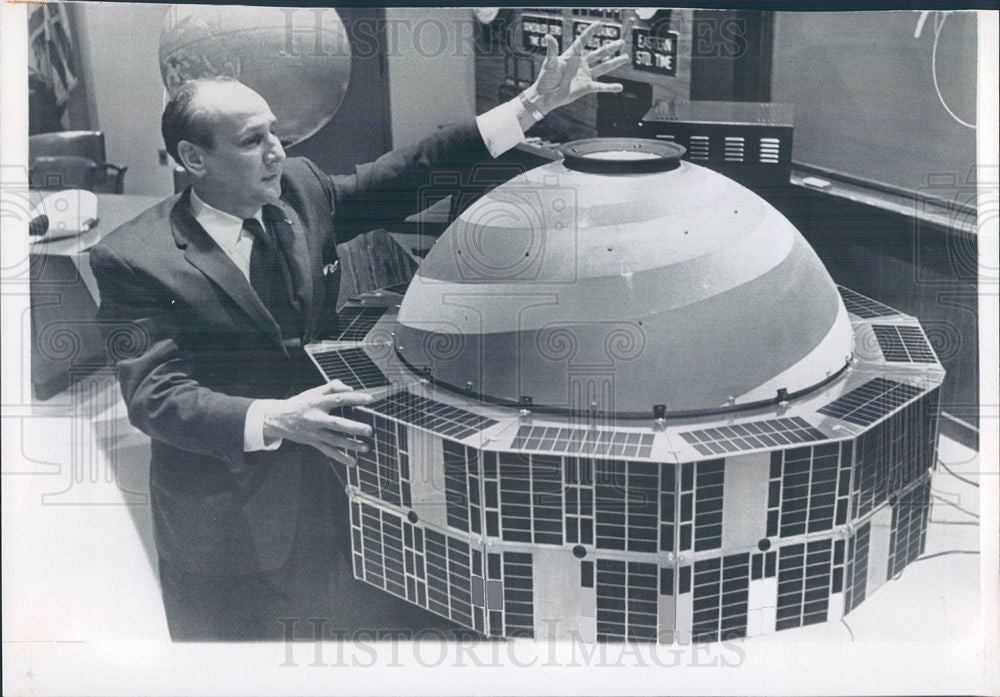 1961 Press Photo Satellite - Historic Images