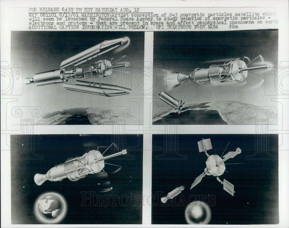 1961 Press Photo Federal Space Agency S-3 satellite - Historic Images