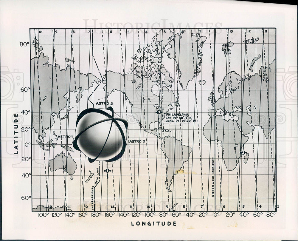 1955 Press Photo ASTRO satellites Chrysler corporation - Historic Images