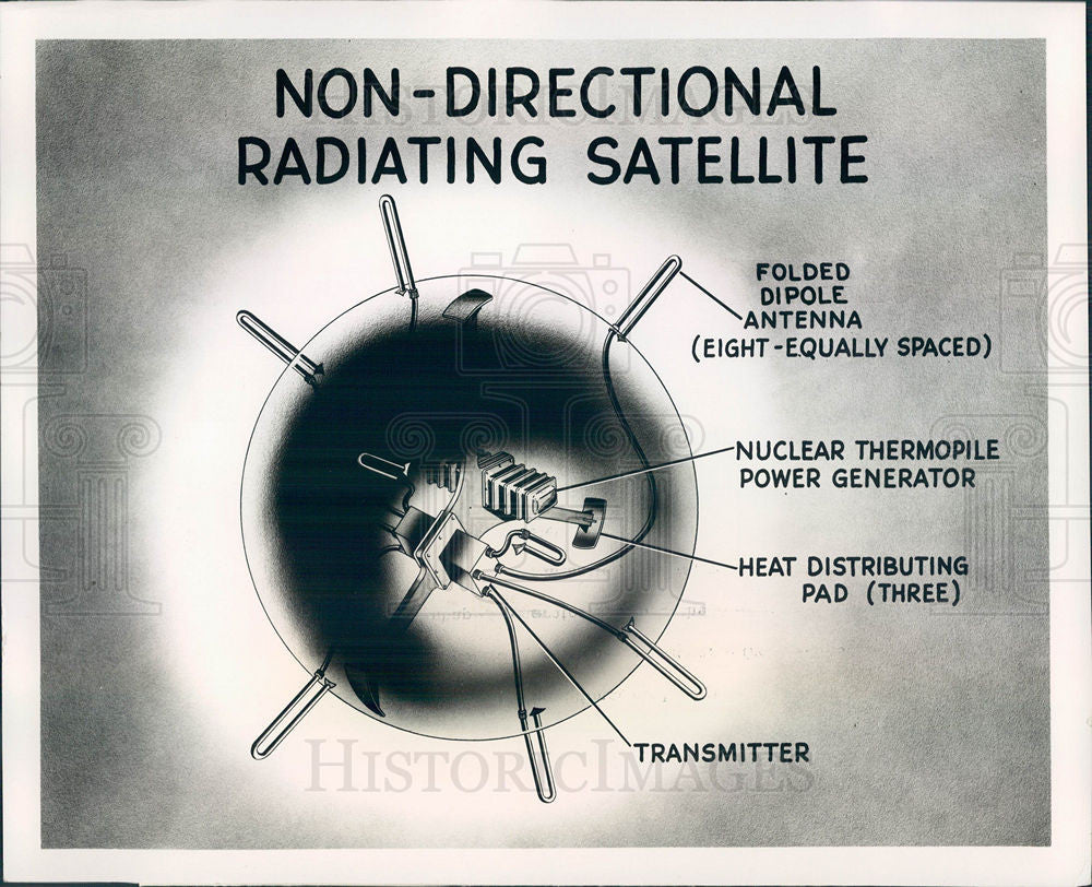 1956 Press Photo Astro satellite Lovell Lawrence - Historic Images