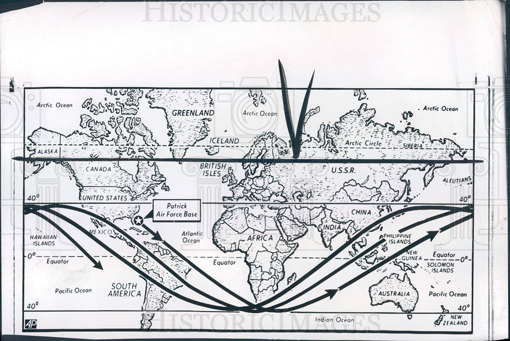 Press Photo satellite range 40 degrees north south - Historic Images