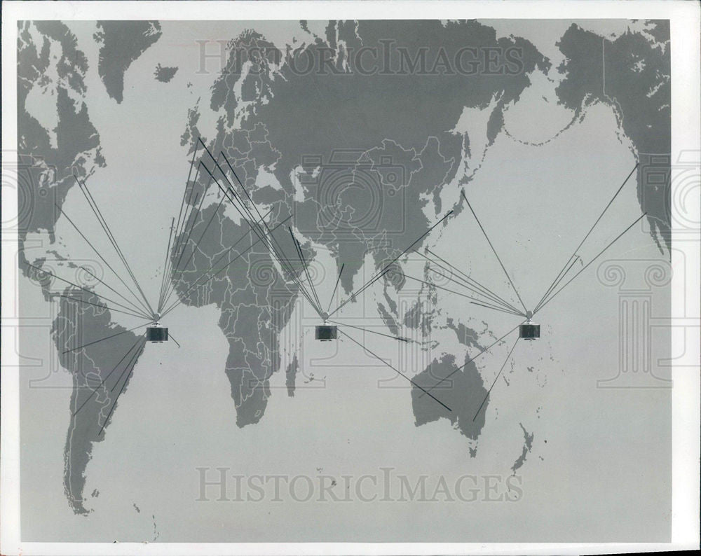 1970 Press Photo Satellites - Historic Images