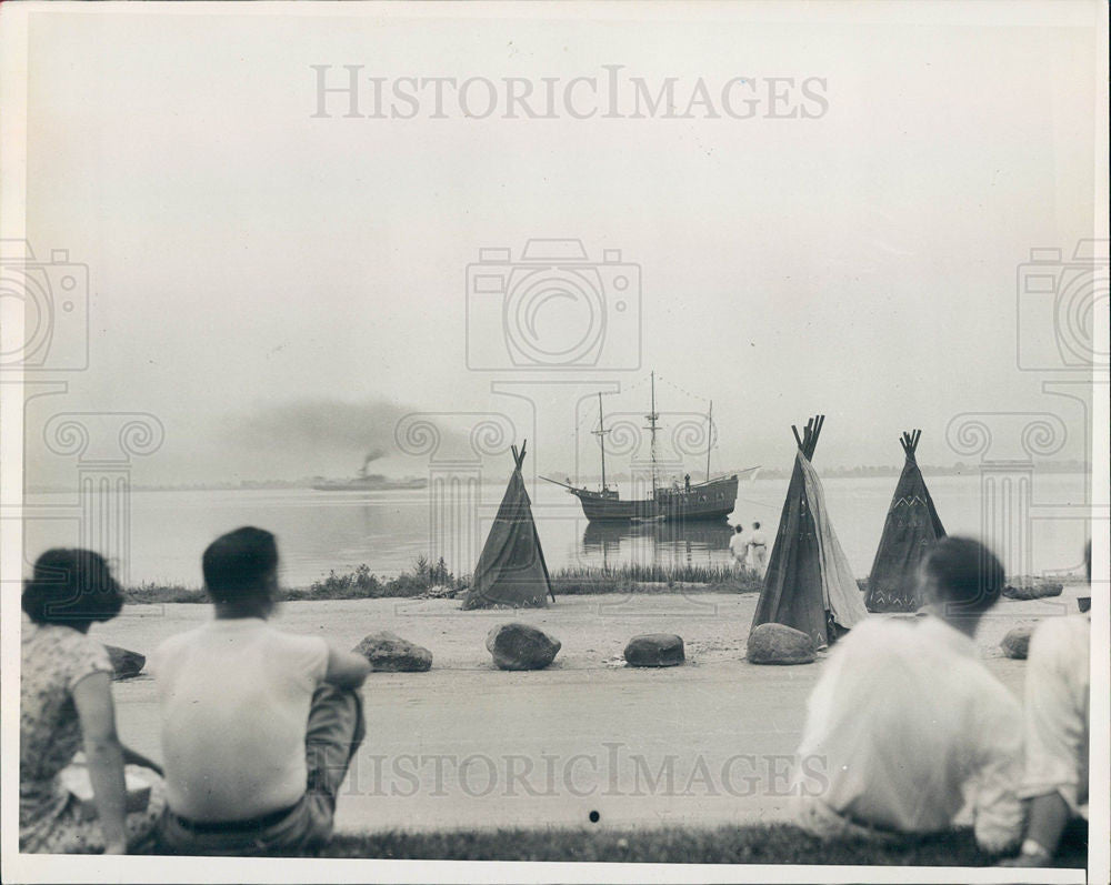 1937 Press Photo santa maria ship christopher colombus - Historic Images