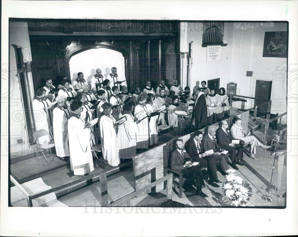 1986 Press Photo Second Baptist Church - Historic Images