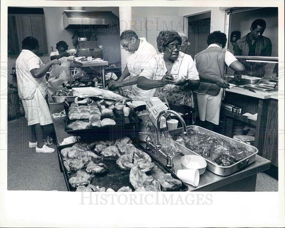 1978 Press Photo Second Baptist Church Detroit lunch - Historic Images