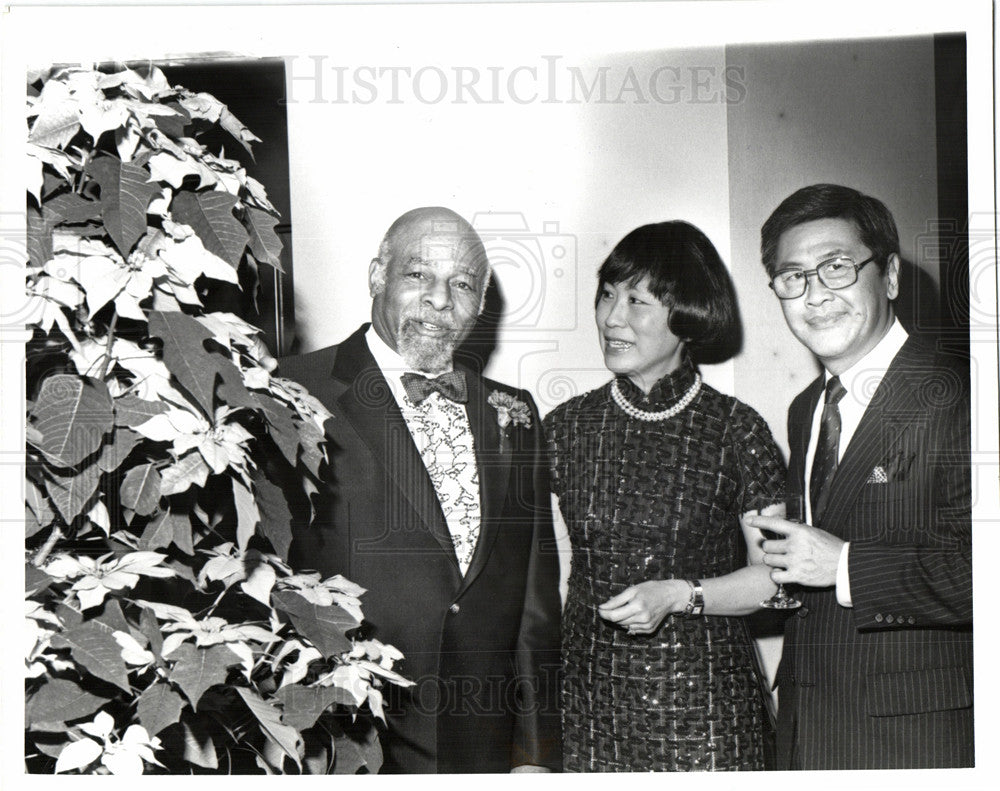 1990 Press Photo Michael Kan African John Rounotree - Historic Images