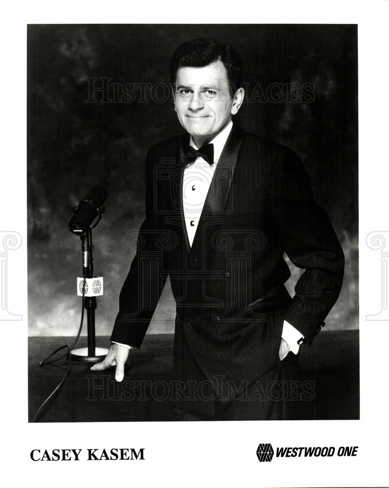 Press Photo Casey Kasem Top 40 - Historic Images