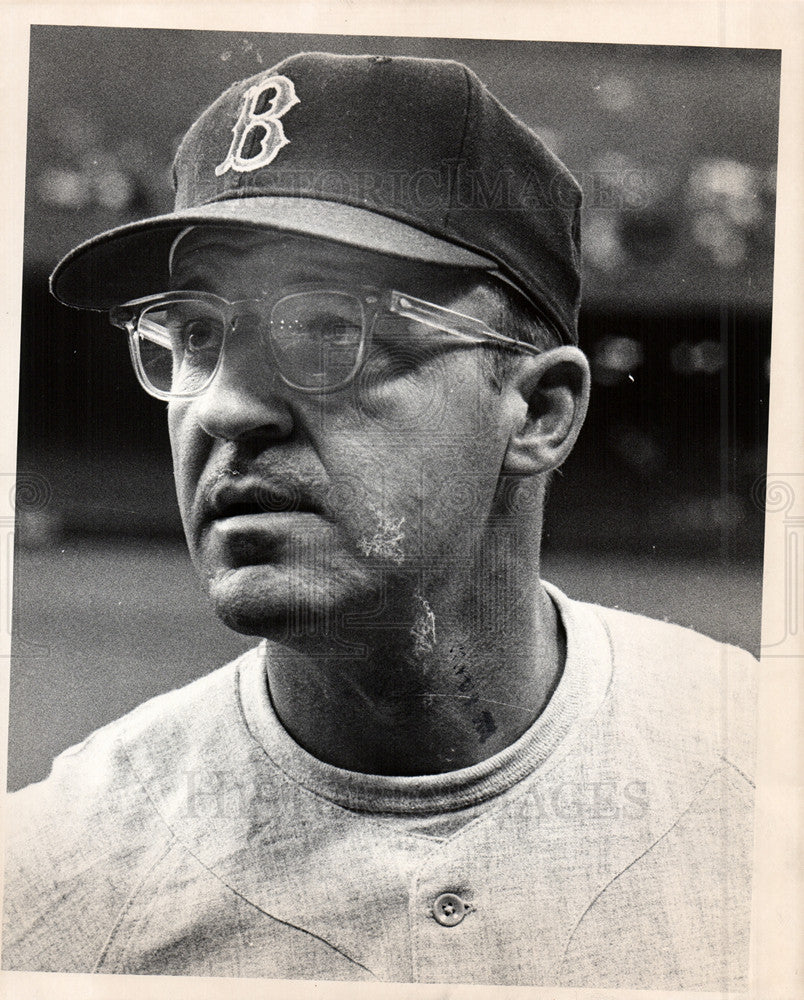 1970 Press Photo Eddie Kasko Boston Red Sox Linden USA - Historic Images