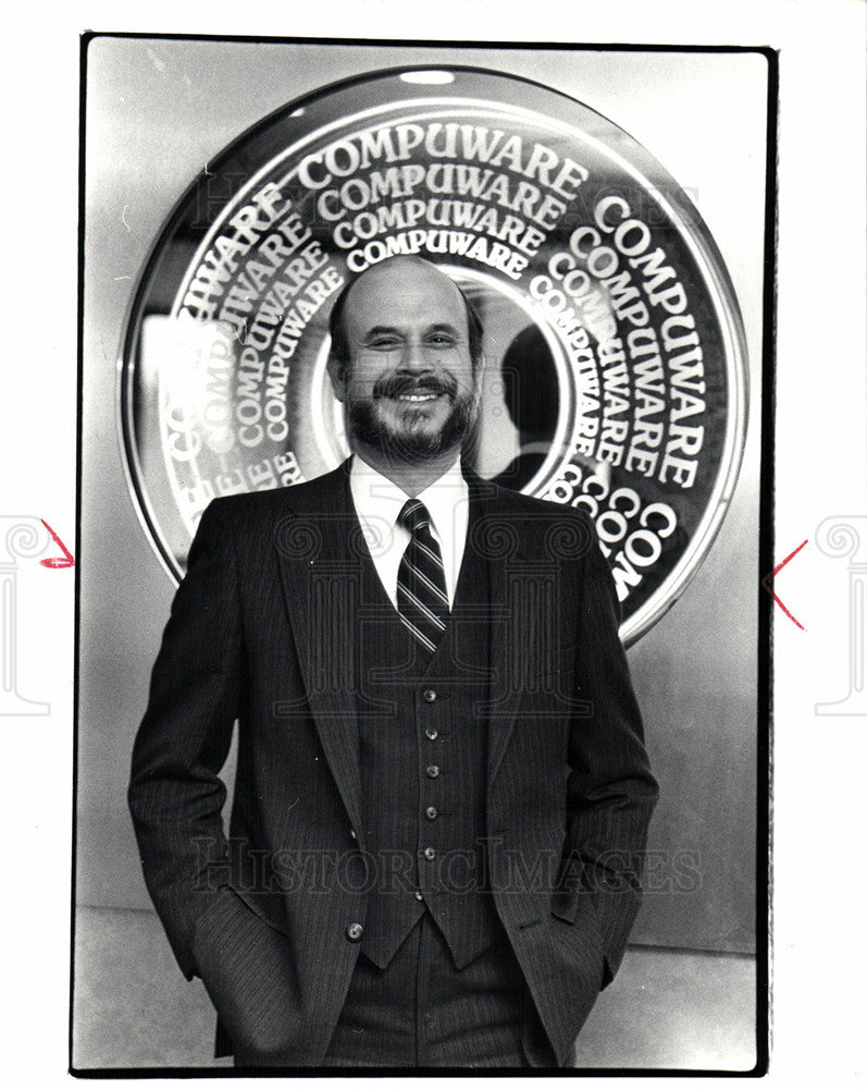 1983 Press Photo Peter Karmanos Jr., Compuware - Historic Images