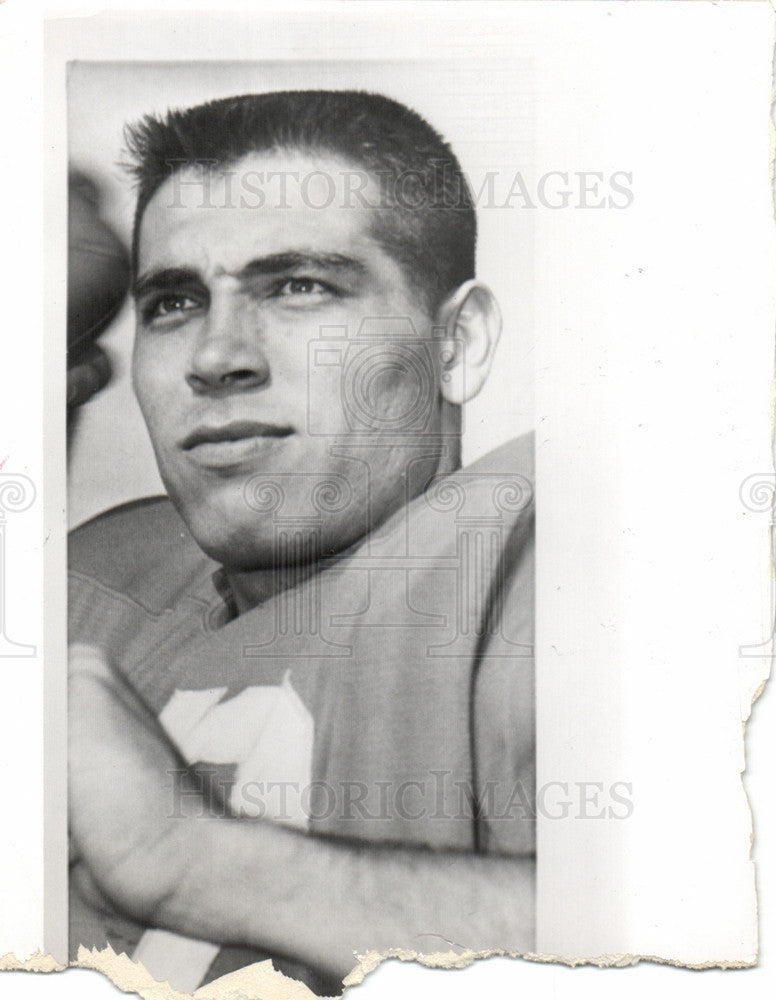 1958 Press Photo FootBall Player - Historic Images